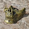 Komonee Gold Half Skull Halloween Mask (HM27)
