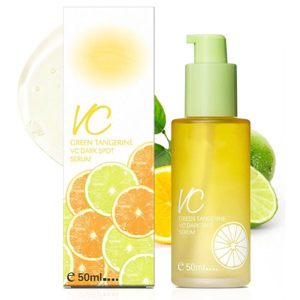 Green Tangerine Vitamin C Face Serum, Dark Spot Remover for Face, Face Serum for Women & Men, Brightening Moisturizing Facial Serum Anti-wrinkle Anti-aging Antioxidant Serum 50ml