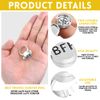 cailiya Pack of 2 Best Friends Forever Rings, Rings Symbol of Friendship, Cute BFF Ring, Open Cap Rings, Memory Gift for Your Best Friend, 1