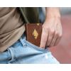 EXENTRI Multiwallet with Coin Pocket, Hazelnut