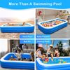 HBN Inflatable Swimming Pool, 83''×53''×20'' Large & Thickened swimming Pool