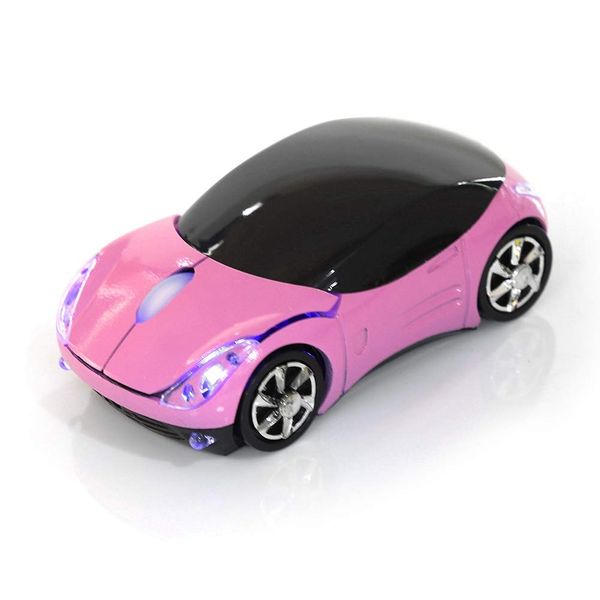Cosiki Wireless Wireless Technology Mouse, 2.4GHz Portable Optical Mouse 1600DPI for M-ac//M-E/Win-dows PC/Tablet Gaming Office(Pink)
