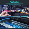 3PCS Brush Cable Manager 1U Horizontal Rack Mount Cable Management Strip Panel