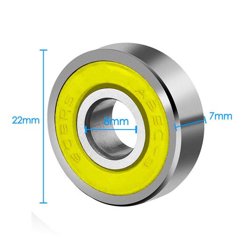 CESFONJER 10 Pieces Bearings Skateboard Bearings Longboard Roller Skate Bearings | Scooter 608 Bearing - ABEC-9, Stunt Scooter/Inline Skate Bearings Double Shielded