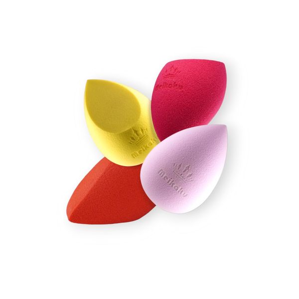 Beauty Blender Make up Schwamm, real techniques schwamm, Trocken/Nass Dual-Use, Umweltfreundlich, Ideal für Anfänger und Profis, 4 Samtweicher Traum-Schwämme set