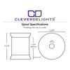 CleverDelights 2 3/4" x 1 1/4" Wood Spools - 25 Pack - Empty Craft Spools