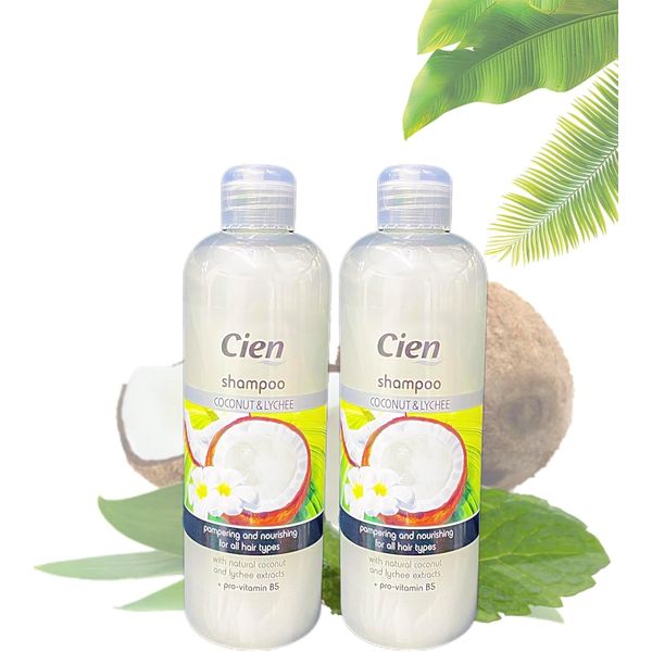 LidI-Cien | Coconut & Lychee Shampoo | 500mL [TWIN PACK]
