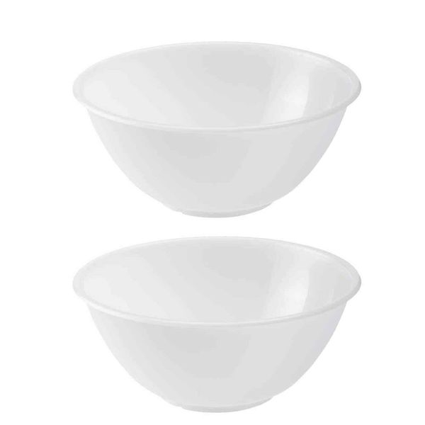 eMKay® Set of 2 Clear Plastic Mixing Bowls - 20cm (2000ml)