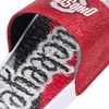 FOCO Ohio State Buckeyes NCAA Womens Glitter Gel Slide - S
