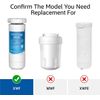 Waterdrop XWF Refrigerator Water Filter, Replacement for GE® XWF, 3 Filters