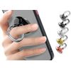 Cell Phone Finger Ring Holder Grip Silver-2 Pack