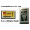 50 Feather Double Edge Razor Blades Made in Japan!!