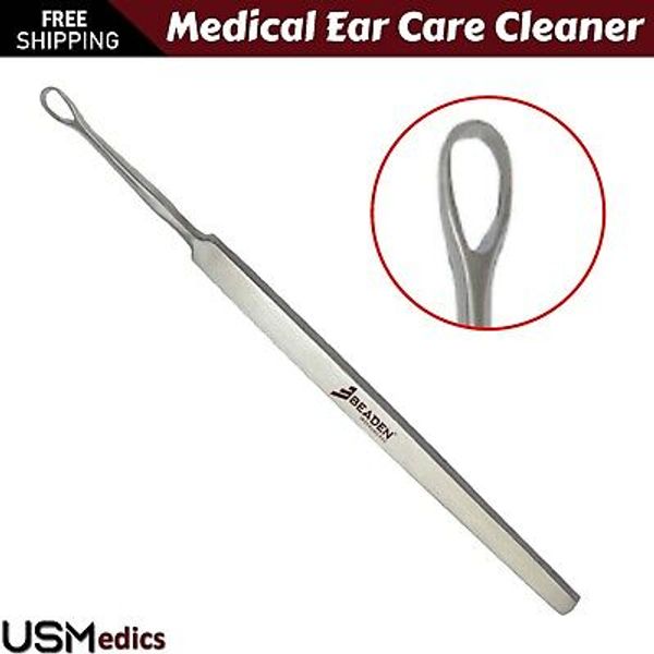 Medical Ear Care Cleaner Loops Ear Wax Removal Steel Earpick Curettes BEADEN®