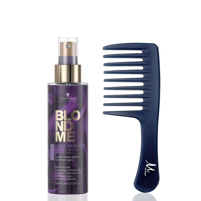 Bundle 2: (1) Schwarzkopf BlondMe Cool Blondes Neutralizing Spray Conditioner