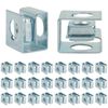 25 PCS Slide-on Cage Nuts, U Type Cage Nut, M6