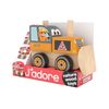 J'adore Bulldozer Wooden Stacking Toy Orange