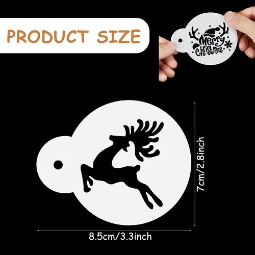30 Piece Holiday Cookie Stencils - Reusable Thanksgiving, Christmas, Halloween & DIY Baking Templates