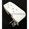 2X Triple 3 Outlet Grounded AC Wall Plug Power Splitter 3-Way Electrical Adapter