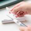 IONPA Antibacterial Extra Fine Bristles Regular Replacement Brush, 2P (White/White)