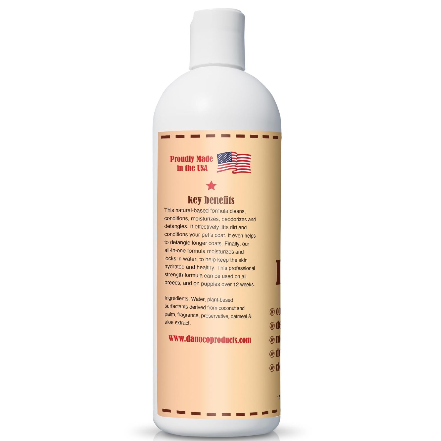 Wagon Tails 5-in-1 Dog Shampoo and Conditioner | 16 Oz | All Natural, Eco-Friendly Dog Itch Relief Formula | Moisturize/Replenish with Coconut and Palm | Paraben/Sulfate Free with Aloe and Oatmeal