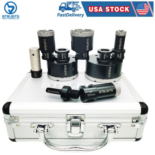 8pcs Diamond Core Drill Bits Set Ceramic Tile Marble Granite Hole Saw Cutter Kit
