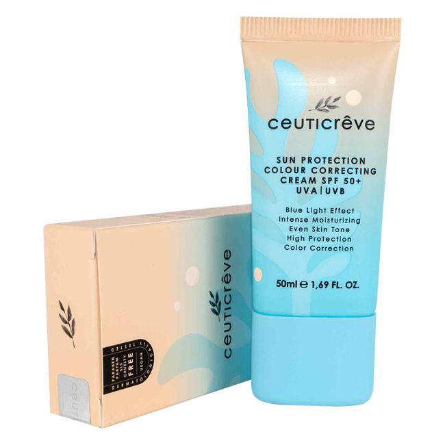 Ceuticreve Güneş Koruyucu ve Nemlendirici Renk Dengeleyici Krem Sun Protection Colour Correcting Cream 50 ml