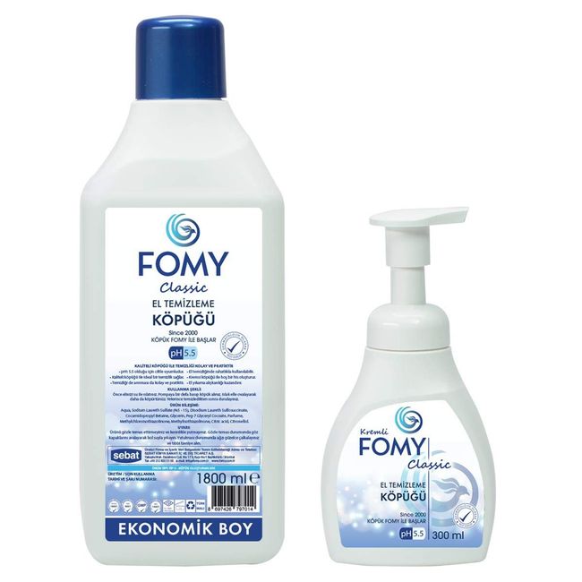 FOMY EL TEMİZLİK KÖPÜĞÜ SETİ 300+1800 ML