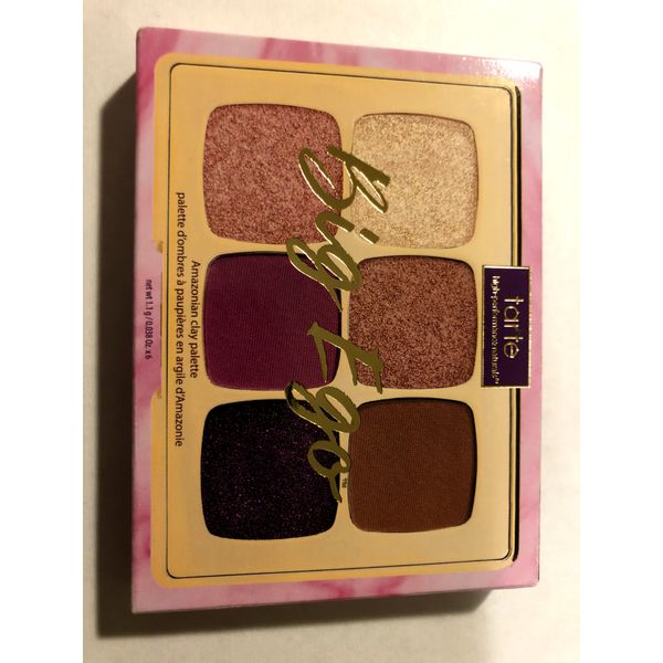 Tarte NIB High Performance Naturals "Big Ego" Clay 6 Shade Palette Eye Shadows