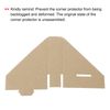 sourcing map Adjustable Cardboard Corner Protector, Cardboard Edge Protector 7x7x2.5cm Pack of 100
