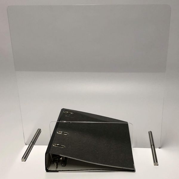 Wandkings Spittle Screen Counter Attachment, Stainless Steel Feet