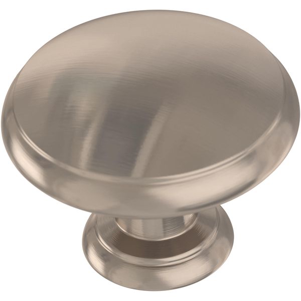 Franklin Brass Round Ringed Cabinet Knob, Satin Nickel, 1-1/4 in (32 mm) Drawer Knob, 25 Pack, P35597K-SN-B1