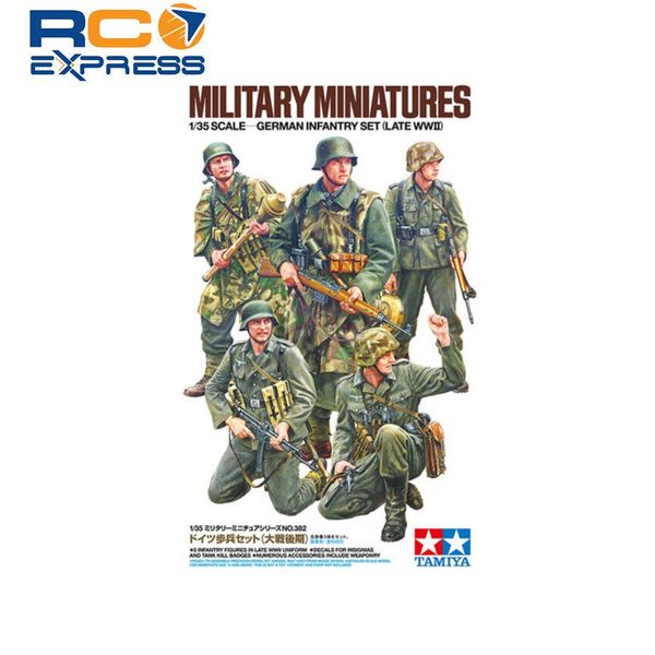 Tamiya 1/35 German Infantry Set Late WWII Plastic Model Kit TAM35382