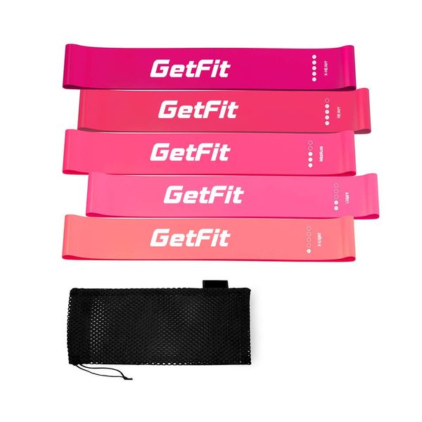 GetFit Exercise Bands, Training Tubes, Rubber Tubes, Muscle Training Tubes, Training Tubes, Training Bands, Stretch Bands, Elastic Bands, Training Resistance Bands, Groot Bands, Stretch Tubes, Muscle