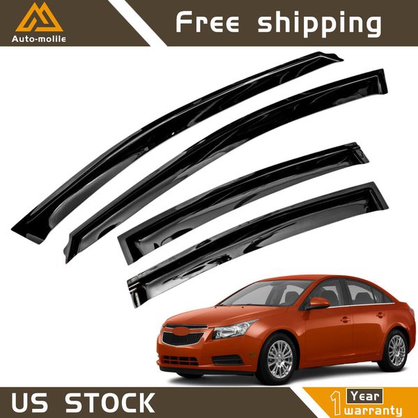 For Chevry Cruze 2011 2012 13-2015 Window Visor Vent Rain Guards Wind Deflector