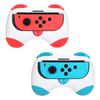 DLseego Controller Hand Grips Compatible with Switch&Switch OLED Model,Anti-resistant JoyCon Controller Holder,2 Pack Handle Grip Comfort Game Controller,Blue and Red