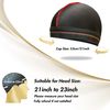 ForceWave Wave Cap, Silky Stocking Wave Cap for Men Women, Black Wave Compression Cap for 360 Waves, 2-Pieces