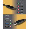 SvediTec USB Cable for Canon EOS R6 Digital Camera Data Cable Length 1.8 m