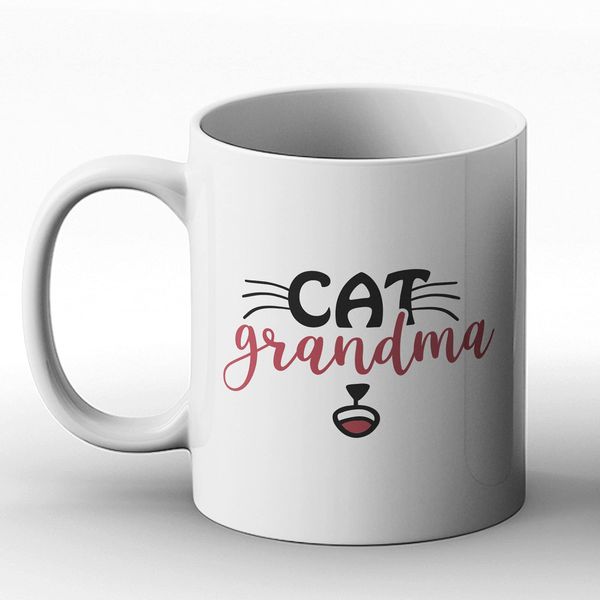 BWW Print - Cat Grandma - Printed Mug, Ceramic, 11fl.oz.