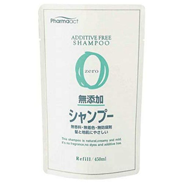 Pharmact Additive-Free Shampoo Refill, 15.2 fl oz (450 ml) x 2