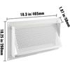 Happybuy Crawl Space Flood Vent - 8" Height x 16" Width Foundation Wall Vent