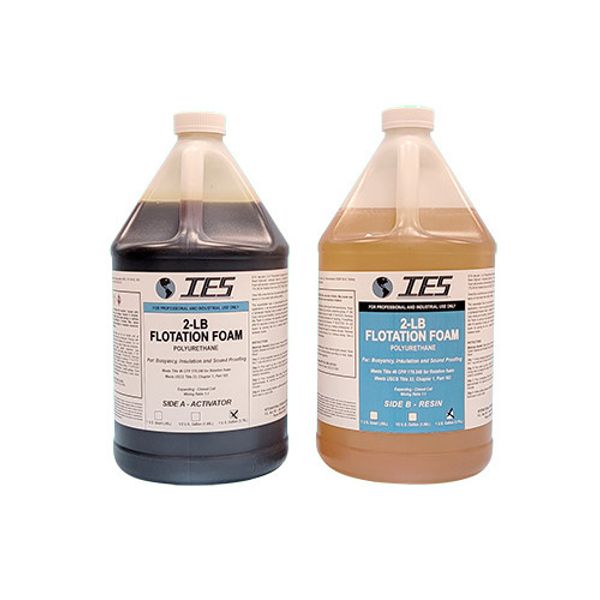 2 LB Polyurethane Expanding Flotation Pour Foam, 2 Gallon Kit (COAST GUARD APPD)