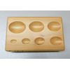 OVAL FORMING BLOCK WOOD DAPPING BLOCK SHAPING TOOL JEWELRY FORMS SHAPE 7 SIZES (E 10) NOVELTOOLS by NOVELTOOLS