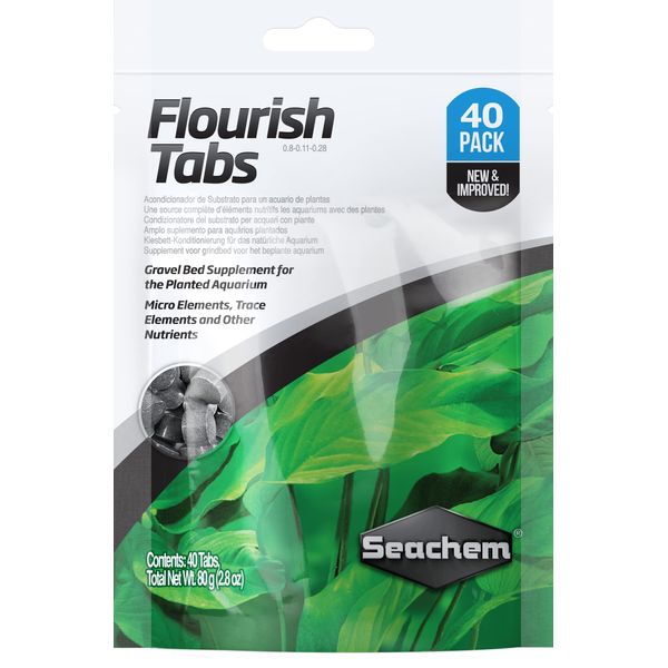 Seachem Flourish Tabs Growth Supplement - Aquatic Plant Stimulant 40 ct