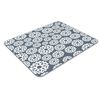 Navy Snowflake Christmas Winter Print Pattern PC Computer Rectangle Mouse Mat Pad
