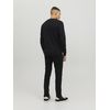 JACK & JONES Men’s Knitted Jumper, Plain Knitted Jumper, black
