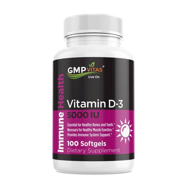 GMPvitas VitaminD3 5000 I.U. 100 Softgels