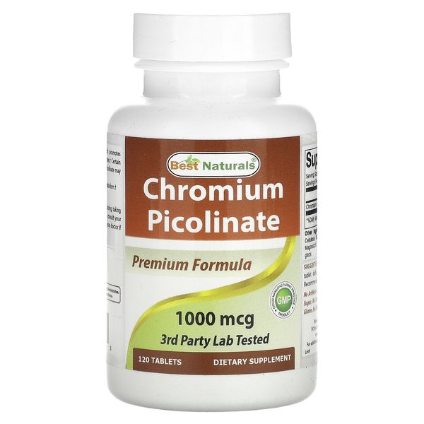 Chromium Picolinate, 1,000 mcg, 120 Tablets