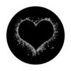 PopSockets Herz Schwarz PopSockets mit austauschbarem PopGrip