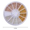 2 Boxes 3D Nail Art Decorations Nails Art Mini Steel Ball Nail Beads Nails Beauty Decorations Accessory Tool for Nail Decoration
