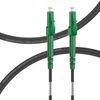 FLYPROFiber 20m Gepanzerte Glasfaserkabel LC/APC auf LC/APC, LWL Patchkabel Simplex Singlemode 9/125μm OS2 Patchkabel, Schwarz
